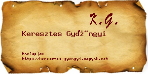 Keresztes Gyöngyi névjegykártya
